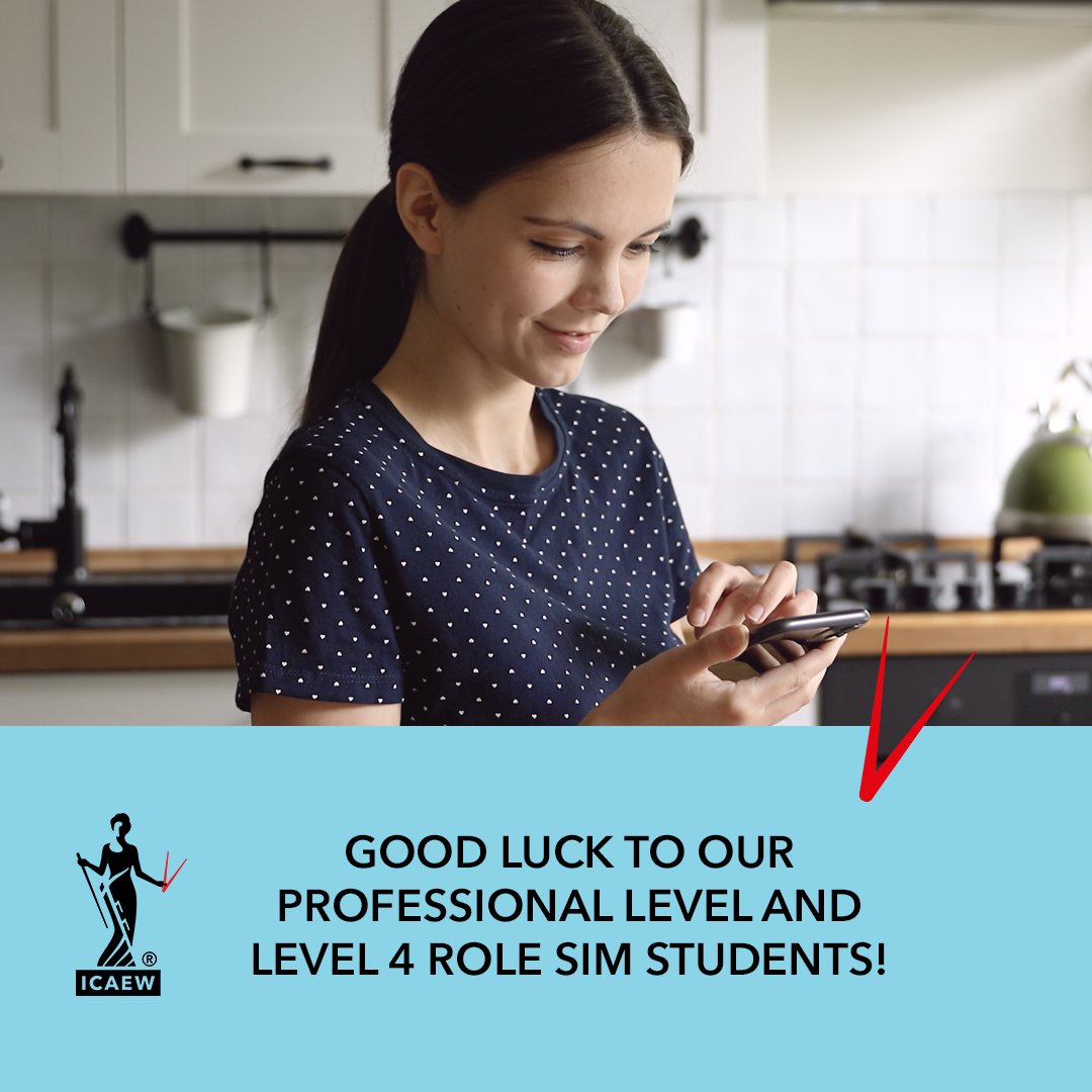 All the luck and best wishes to all of our Professional Level and Level 4 Role Sim #icaewStudents expecting their results today. 👋  🤞✊

#icaewExams #icaewStudents #exams #goodluck