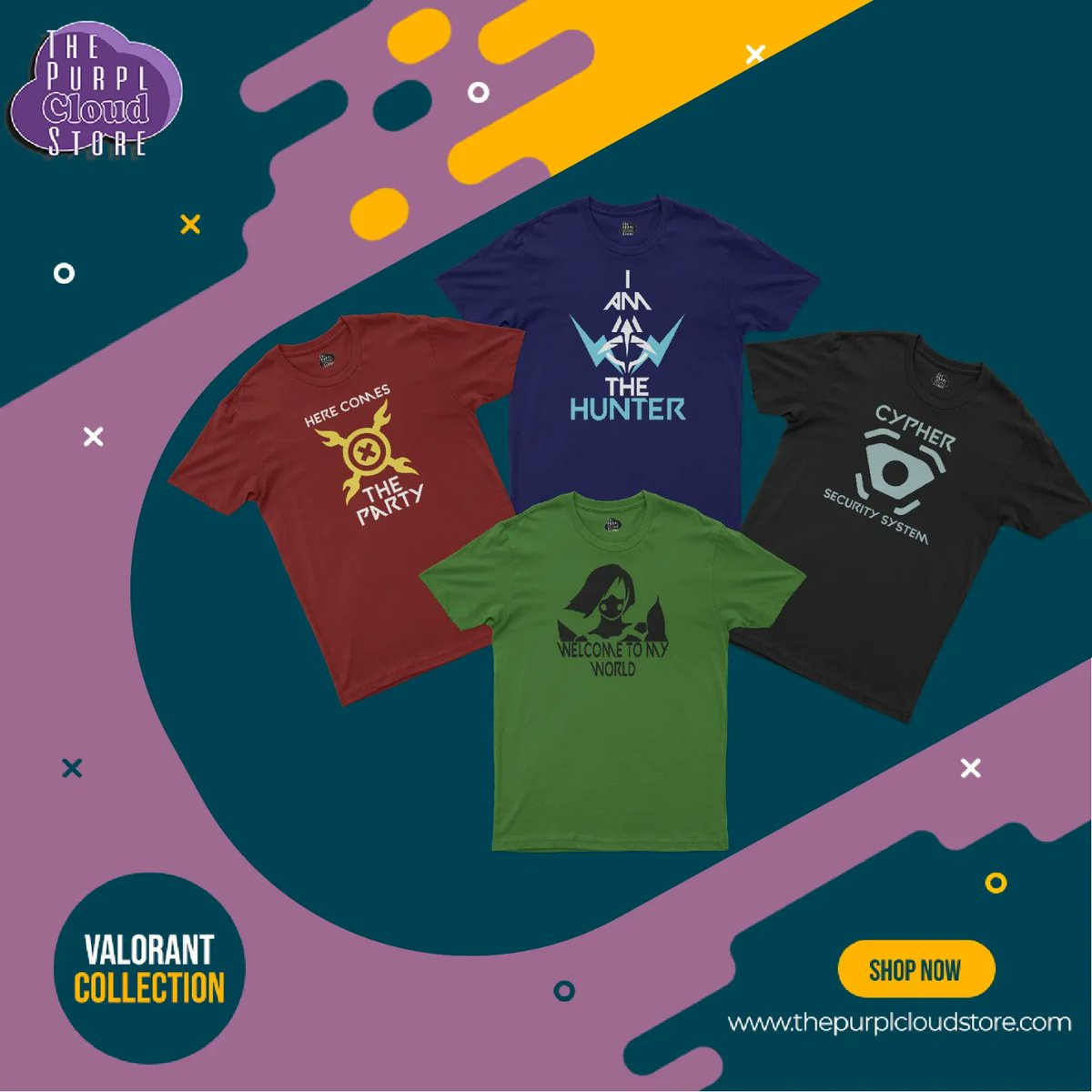 PurplCloudStore's tweet photo. Checkout the Valorant Collection on our store! We have more designs coming in soon!

#valorant #valoranttshirt #valorantindia #valorantmerch #valorantprints #tshirtstoreindia #printedtshirts #graphictshirts #videogametshirt #graphictshirtsindia #printedtshirtsindia #madeinindia https://t.co/SZkVS3mObS