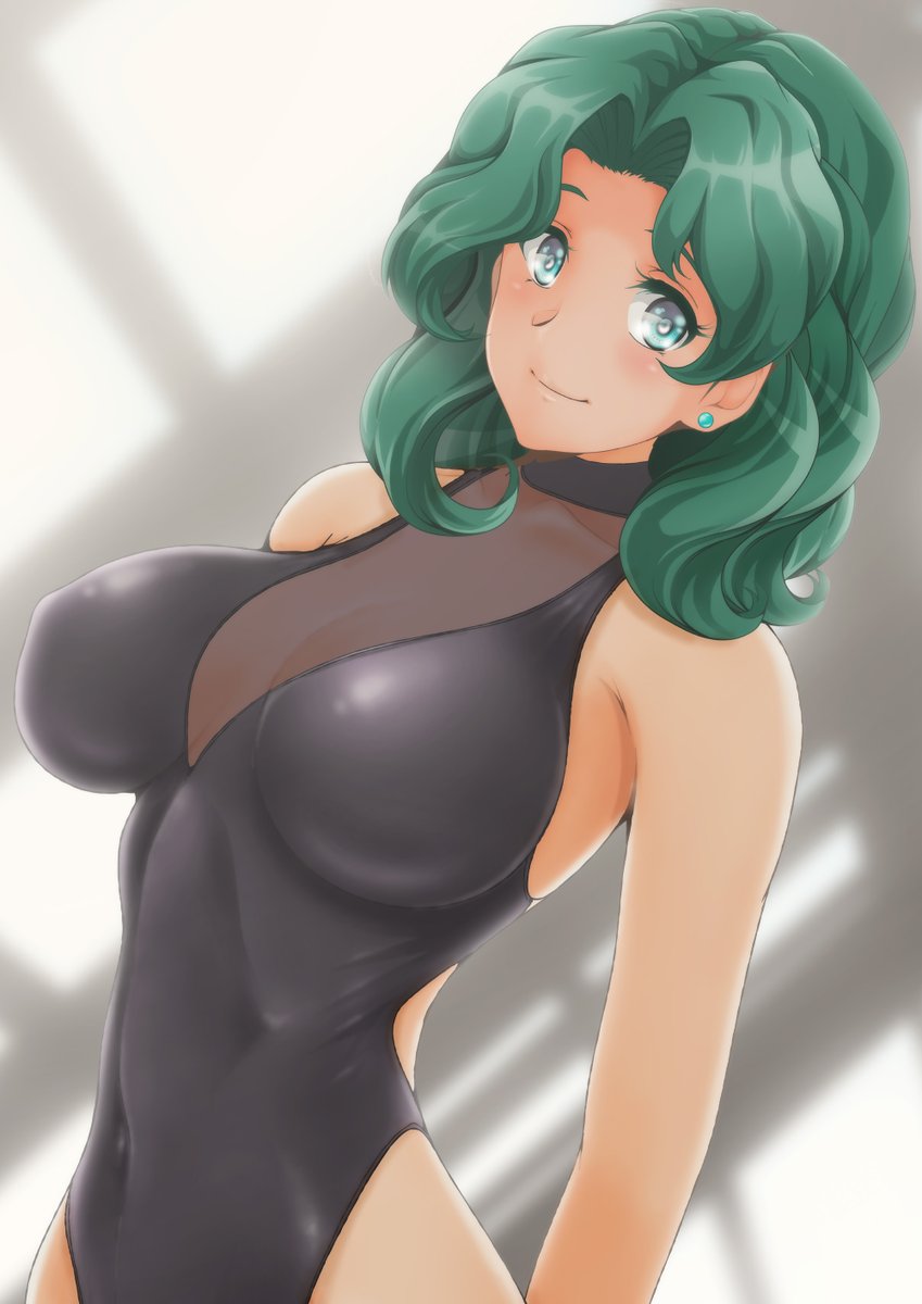 みちるさん黒ワンピ水着なのぜ。 