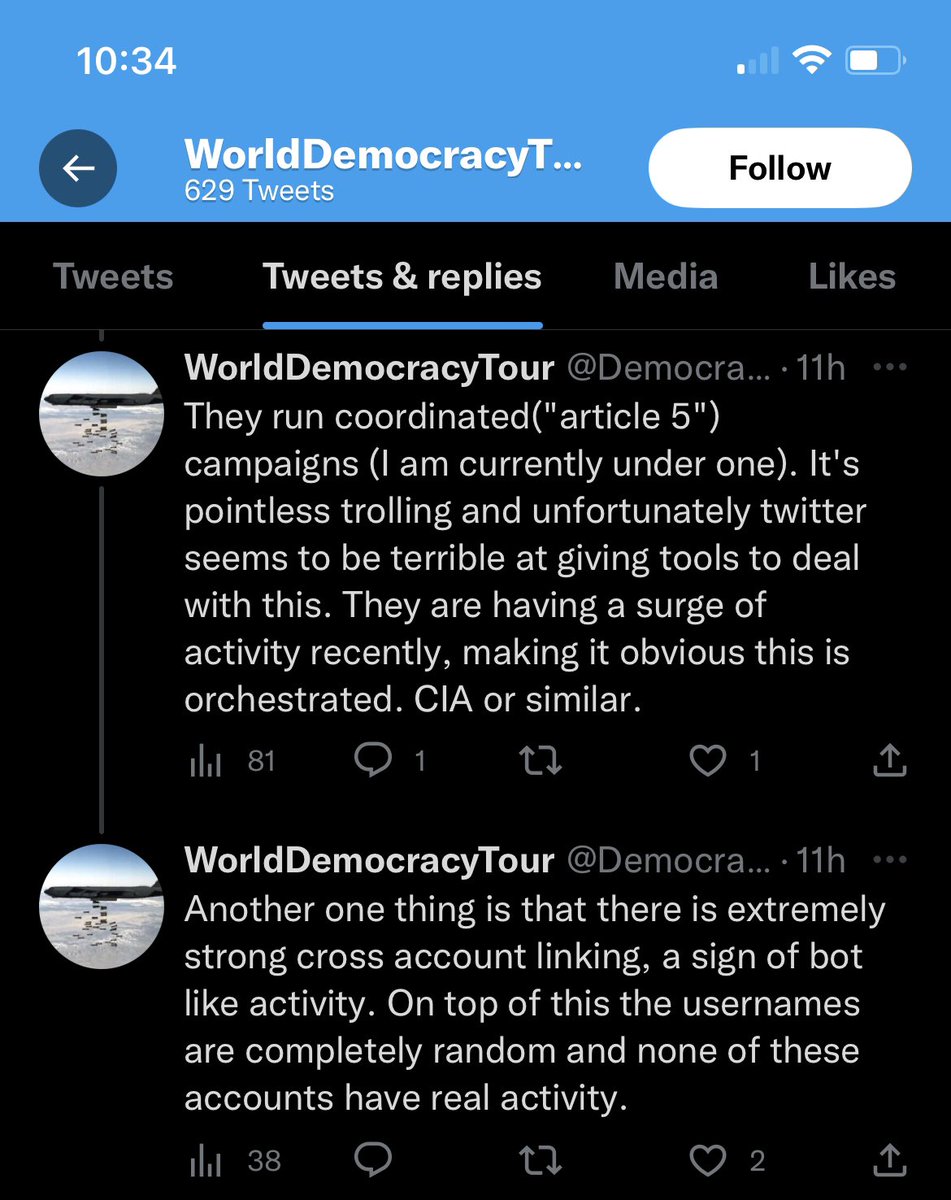 They’ve reached the CIA bot farm stage. 😂 @ democracytour