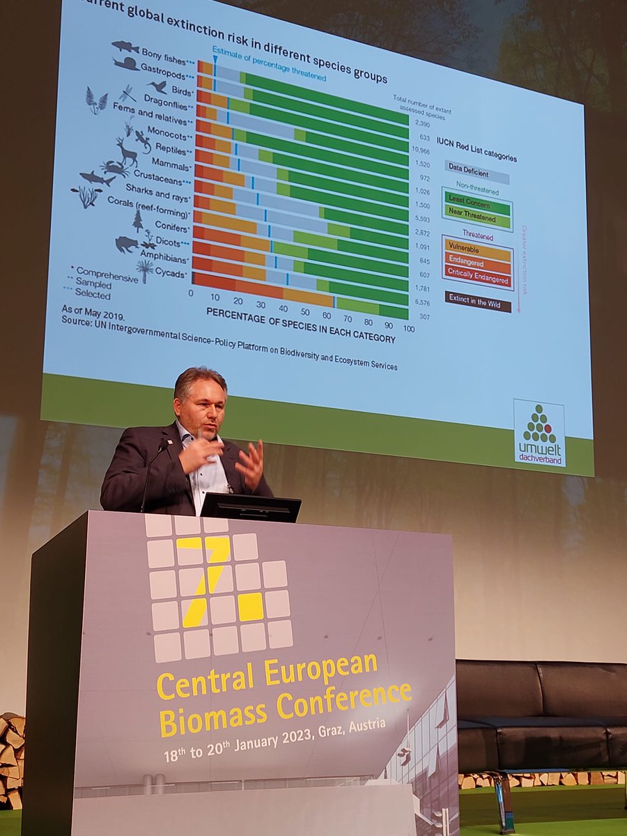 Gerald Pfiffinger vom @Umweltdachverb betont insbesondere die Berücksichtigung der #Biodiversität in der Intensivierung der #Bioökonomie und #Kreislaufwirtschaft. Urwaldnaher Bestand mit vorhandener Vielfalt sollte geschützt werden.
