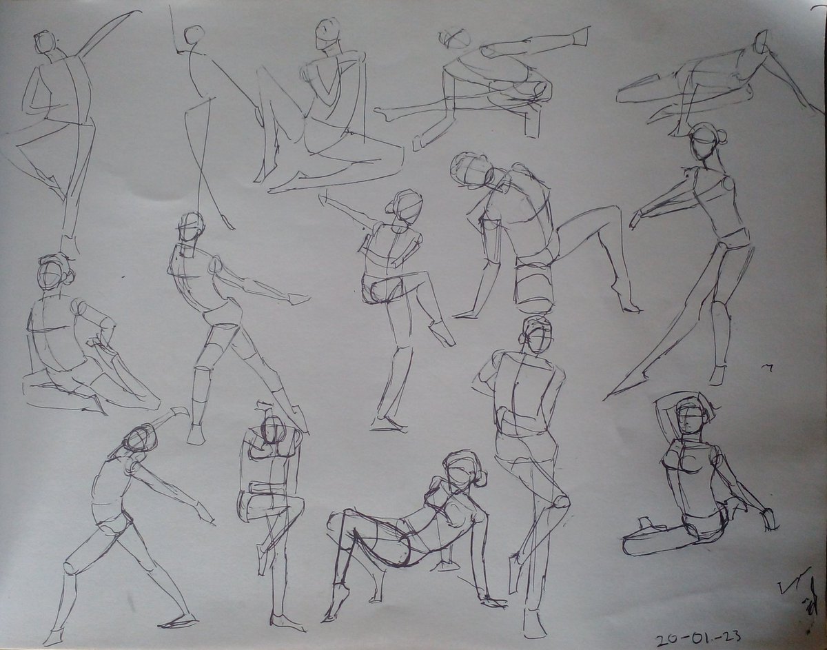 Azibk_art's tweet photo. Gesture Drawing #learntodrawin1year #sketch #traditionalart https://t.co/neoxSBZlkp