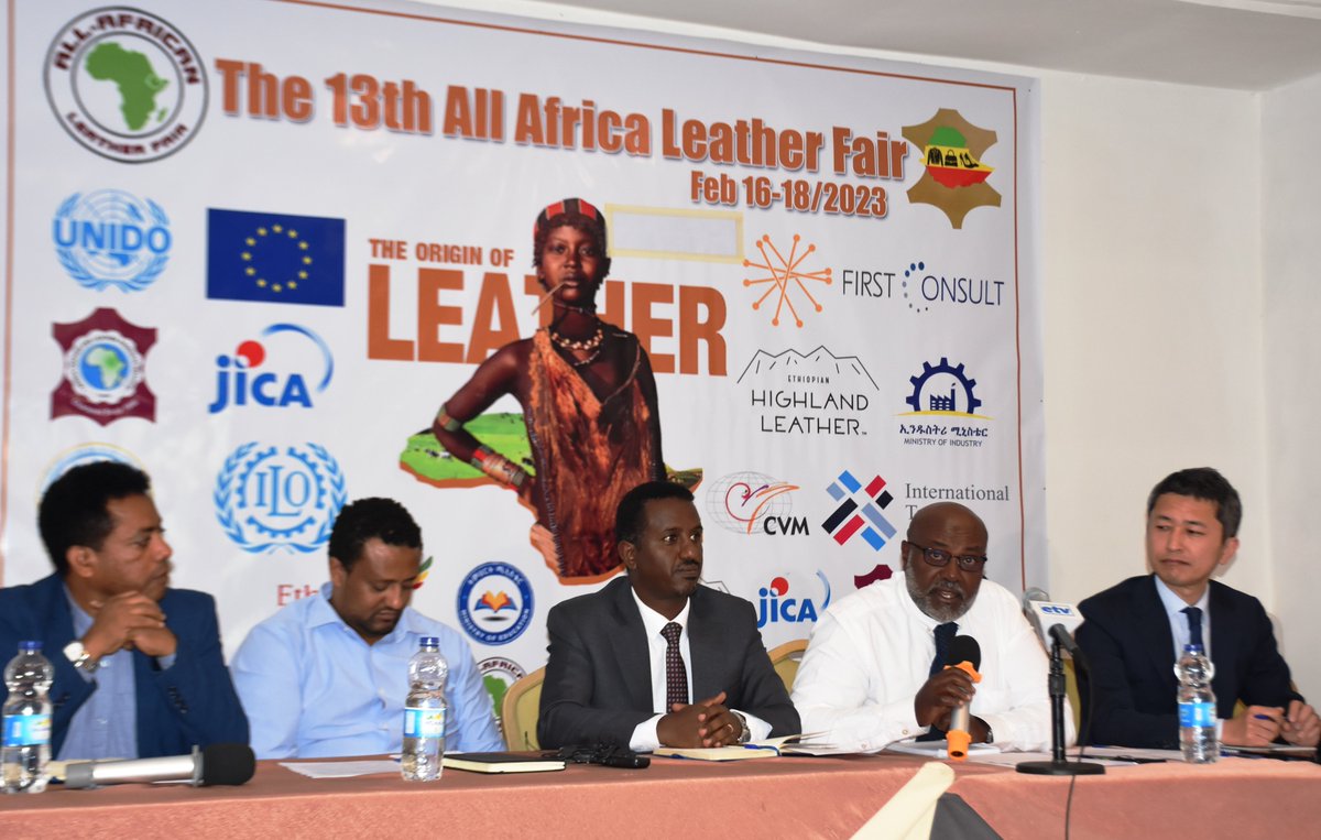 UNIDO_Ethiopia's tweet photo. #AddisAbaba to host the biggest leather &amp; leather products show in Feb'23. "@UNIDO supports with organizing All Africa Leather Fair, a platform for the leather actors to explore business &amp; investment opportunities," said YassinA. UNIDO-LISEC Chief Technical Advisor. @EUinEthiopia https://t.co/wfrgWaPBHH