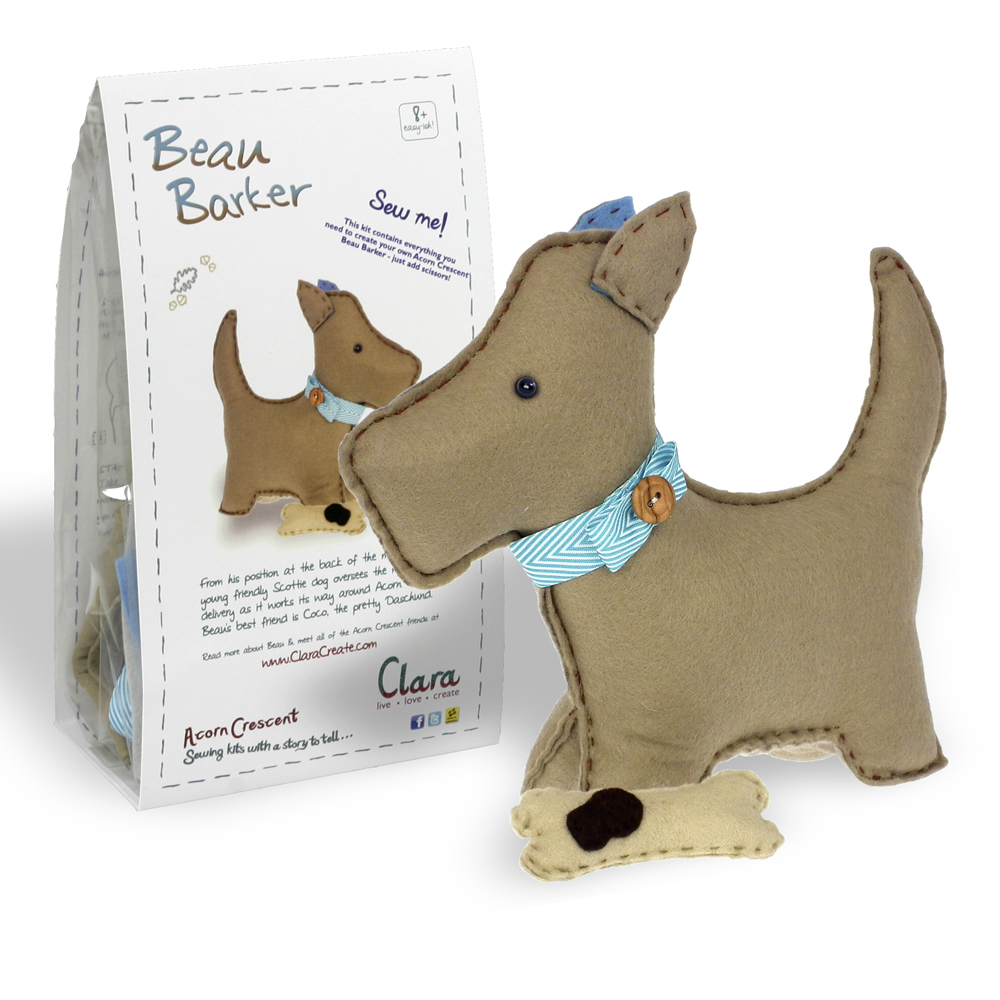 Clara_Create's tweet photo. We have a HALF PRICE SALE of Clara sewing kits over at https://t.co/mqJkDF0LUS £17.50 now only £8.75
This is Beau Baker the cute scottie dog. Everything you need to make Beau is included in this kit,  just add scissors.
A great little sewing gift https://t.co/8IBGIeRuto https://t.co/DS5Q6ucGpm