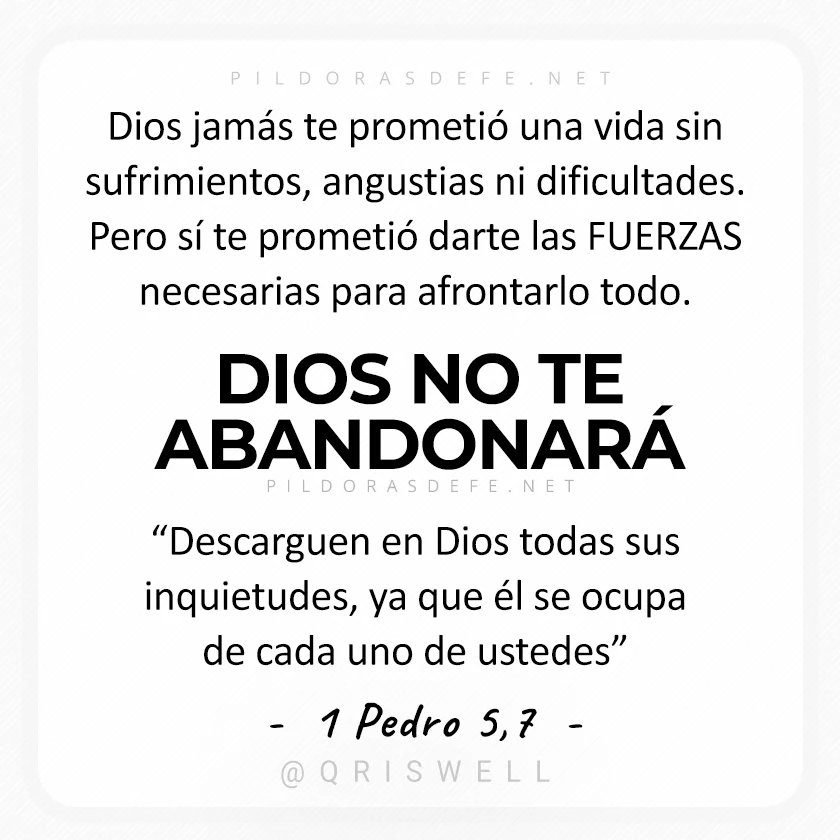 Jesús es nuestra fortaleza. 
Con su gracia, que nos da a través de los Sacramentos, podemos afrontar cualquier dificultad que nos traiga la vida.
Confía solo  en Él. 

#YoConfío #SoloDiosBasta #Jesucristo #AmorDelBueno