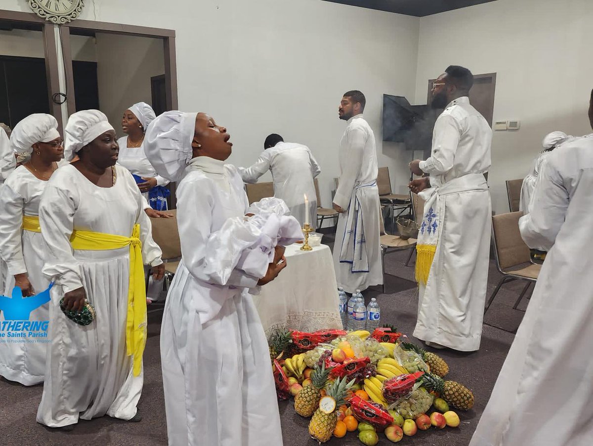 celeheritage's tweet photo. Pictures from the naming ceremony on baby Deborah Raimi 

Congratulations to the family and to the entire church of God 

@cccgatheringofthesaints
@moniirawo 
#celestialheritage 
#Halleluyah #celestial #celestialtvnetwork #omocele #omocelemedia #ijomimo #ijooloyin https://t.co/uchv1aTNow