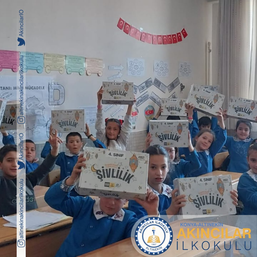 Konya Büyükşehir Belediyemizin hazırlamış olduğu şivlilik paketleri ile bakanlığımızın isteğiyle almış olduğumuz hikaye kitaplarını öğrencilerimize hediye ettik. <a href="/tcmeb/">Millî Eğitim Bakanlığı</a> <a href="/Konyabuyuksehir/">Konya Büyükşehir Belediyesi 🇹🇷</a> <a href="/u_ibrahim_altay/">Uğur İbrahim Altay</a> teşekkür ederiz. 
 <a href="/konyamem/">Konya İl MEM</a>  <a href="/AltinekinMEM/">Altınekin İlçe MEM</a> <a href="/OkanTekkalan/">T E K K A L A N</a> <a href="/ismlssm/">Ismlssm</a>