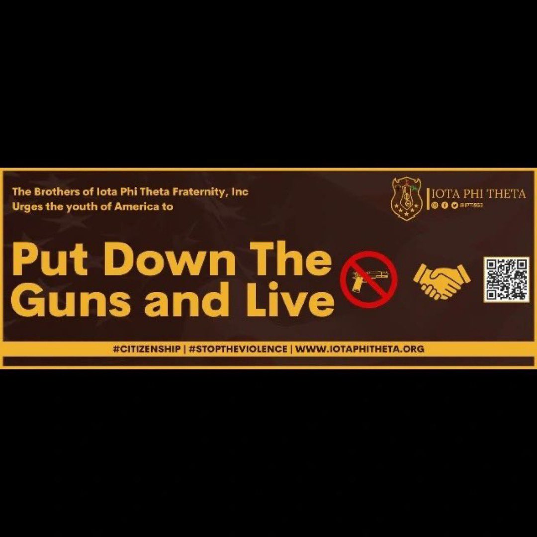 Stop the Violence 
Put the Guns Down
#IotaPhiTheta #OneIota #StopTheViolence #IPT1963 #RaleighNC #DurhamNC #ChapelHillNC #WakeCountyNC #OrangeCountyNC #NPHC