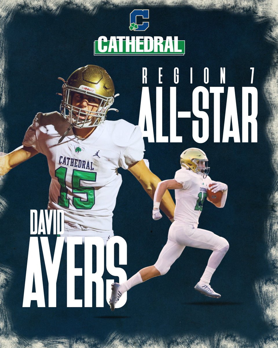 Congratulations to <a href="/davidayerss2/">David Ayers</a> on being named to the Region 7 All-Star Team ☘️🏈