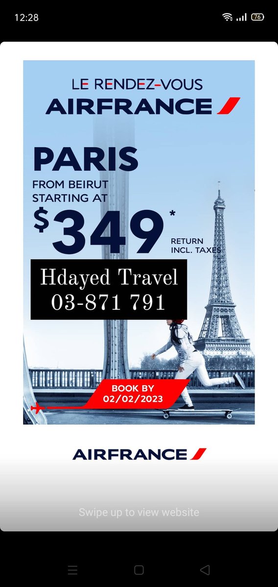 HdayedTourism's tweet photo. Special price #Airfrance #hdayedtravel 03-871791 https://t.co/x71nYha5ET