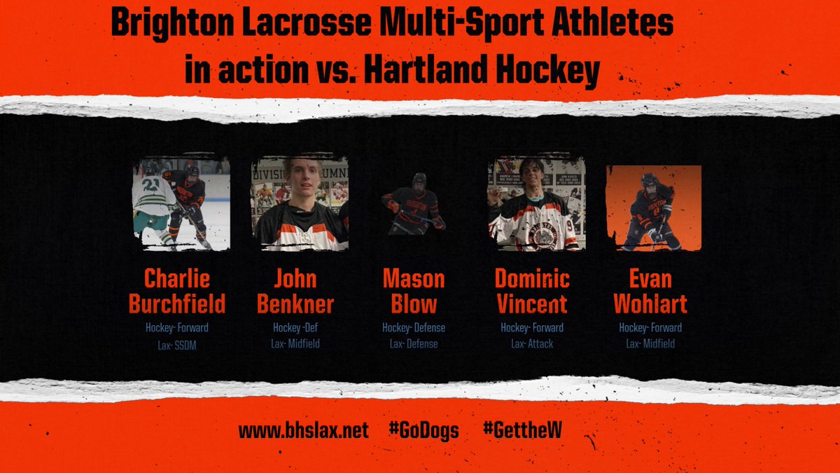 Good luck to <a href="/brightonhockey1/">Brighton High School Hockey</a> in their contest vs. Hartland.  Go Dogs!!!