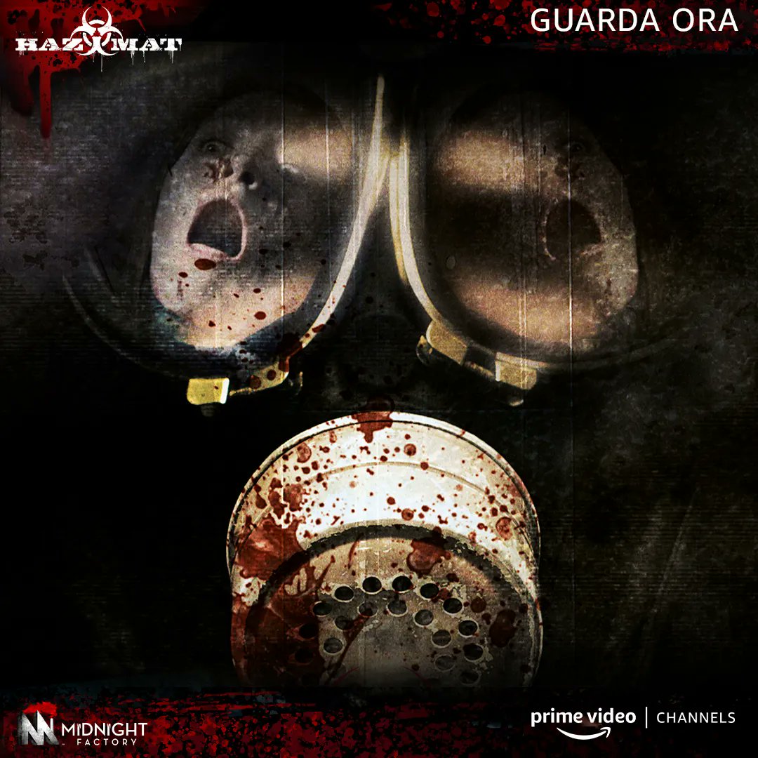 00factory's tweet image. Un gruppo di amici e una troupe televisiva si ritrovano chiusi in un edificio abbandonato in balia di un pazzo omicida: cosa potrà mai succedere? #Hazmat vi aspetta sui nostri canali #MidnightFactory su #PrimeVideoChannels e su @MediasetPlay!