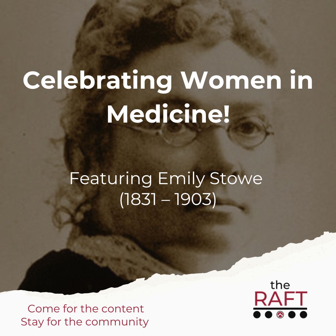 A former school principal, Emily Stowe became the first woman in Canada to establish a medical practice in 1867.   Throughout her career, Emily fought for  education and the rights of female workers and is widely considered the founder of women's suffrage in Canada.
