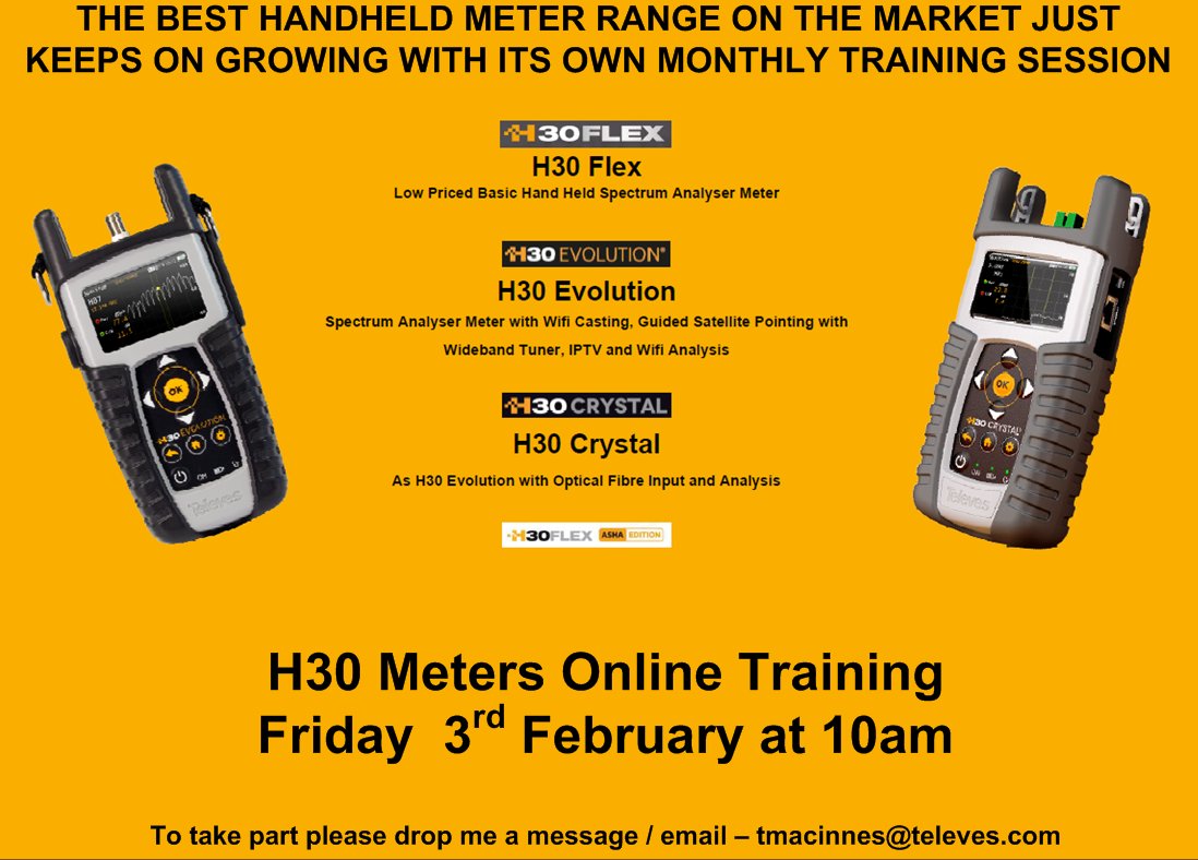 Thinking of buying a new meter, just bought a new H30, take note of the training.