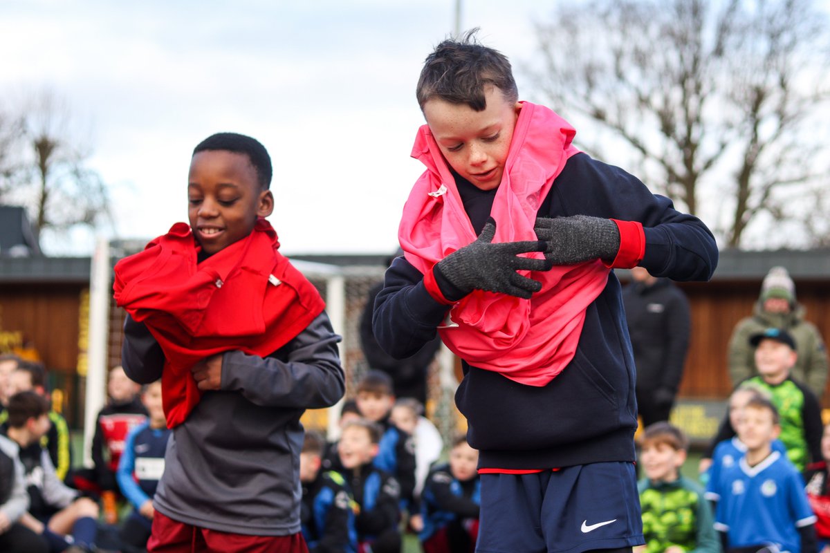 NorwichCityCSF's tweet photo. Today we're hosting the @UtilitaFootball EFL U11 Kids Cup Champions Day at @TheNestCSF! ⚽️ 

But before we kicked off, we challenged our teams to the #LayerUpChallenge as part of our contribution to Planet League's #GreenFootballWeekend! 🌍 https://t.co/Ef6e9pOnoG
