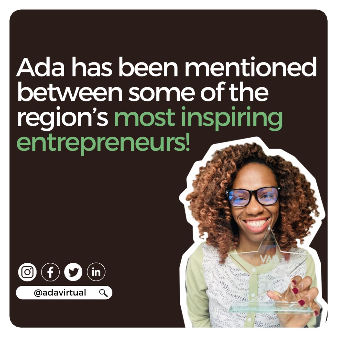 adavirtual's tweet photo. Our wonderful founder of @adavirtual has been mentioned between some of the region’s most inspiring entrepreneurs! 😍

Last year Ada was also named one of the UK’s most inspirational and dynamic female entrepreneurs by the f:Entrepreneur ‘#ialso100’ campaign. https://t.co/iiCvtK2v3U