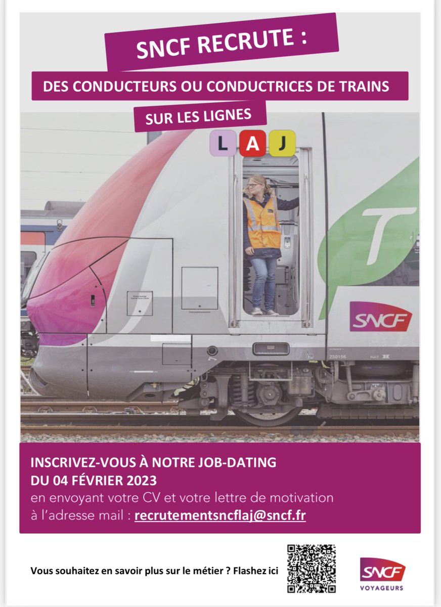 Ville de Poissy on Twitter "Emploi La SNCF organise une session de recrutement le samedi 4