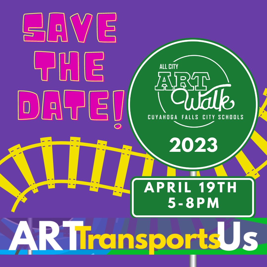 Planning is in full swing! With Sponsorship Opportunities opening next week! Please save the date for the largest annual city wide celebration of youth art K-12 in the area! Can’t wait to have everyone “on board!”  #cfallsartwalk #youthart #artcelebration #cuyahogafallsohio