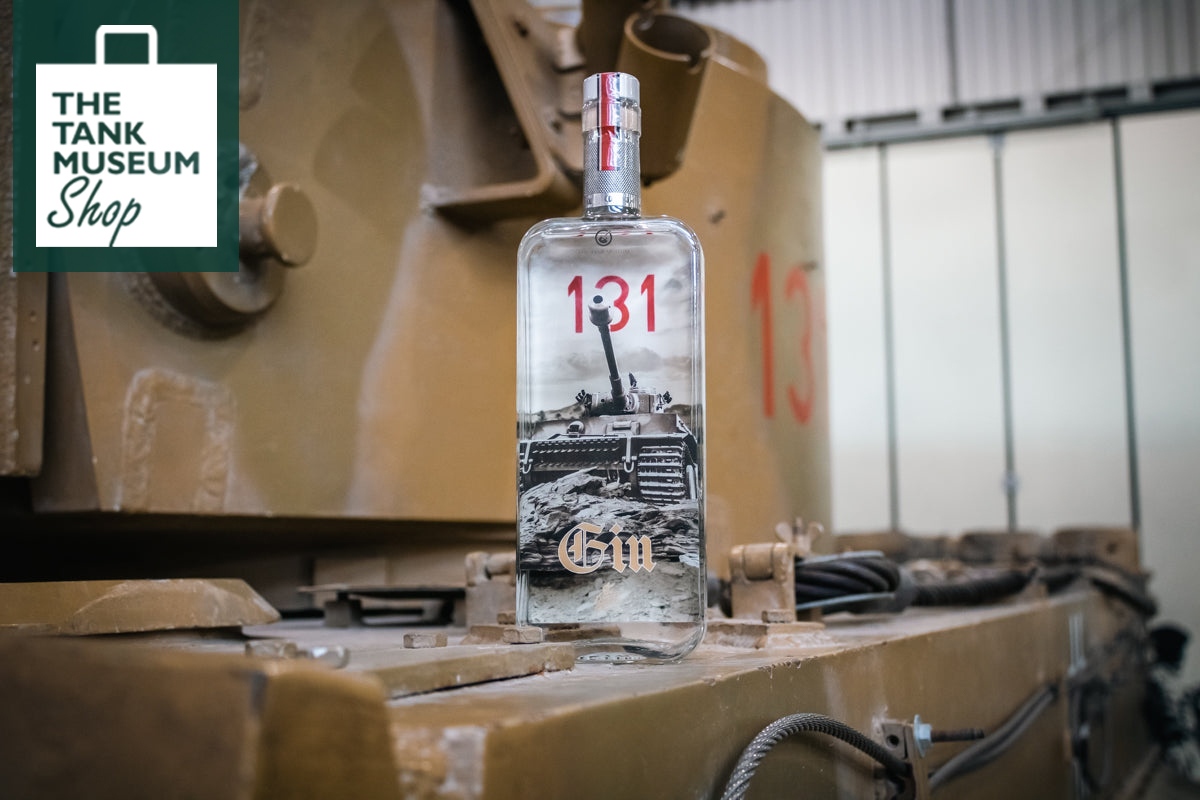 TankMuseum's tweet photo. *Introducing new Tiger 131 gin* Love Tiger 131? You can't miss out this limited edition gin! Only 500 have been produced and are all individually numbered, be quick to avoid disappointment! Shop now: https://t.co/UlgaI5LUtQ https://t.co/4DLbdmI9sp