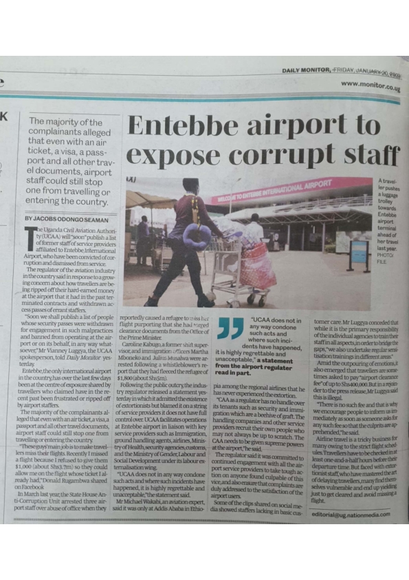 Wabula #UoT I love it when you fight for justice. Leero #entebbeairport  staff (not all though) babalina.