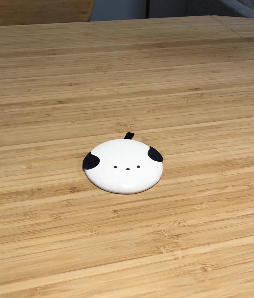 シリコン粘土で作ったシマエナガ！お侍さんの顔になった？！