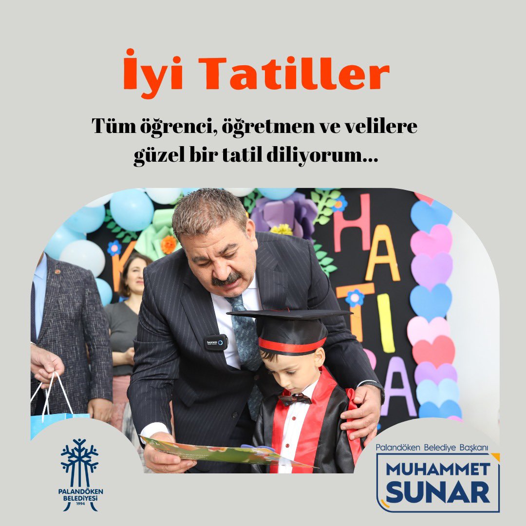 • Yarıyıl tatili başladı!
Öğrencilerimize ve onları geleceğe hazırlayan öğretmenlerimize iyi tatiller diliyorum.
.
#yarıyıltatili