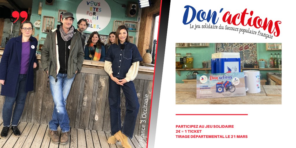 SPF34's tweet photo. ✨Coup d'envoi de la campagne #Donactions2023 dans l'Hérault !✨Lancement marqué par l'émission "Vous êtes formidables" sur @F3OccitanieLR @f3Occitanie le 18/01.
Un grand merci à toute l'équipe de tournage pour son accueil ! 
🎥 Replay👉https://t.co/LNpRlcMbcX https://t.co/xJZHwirMHF