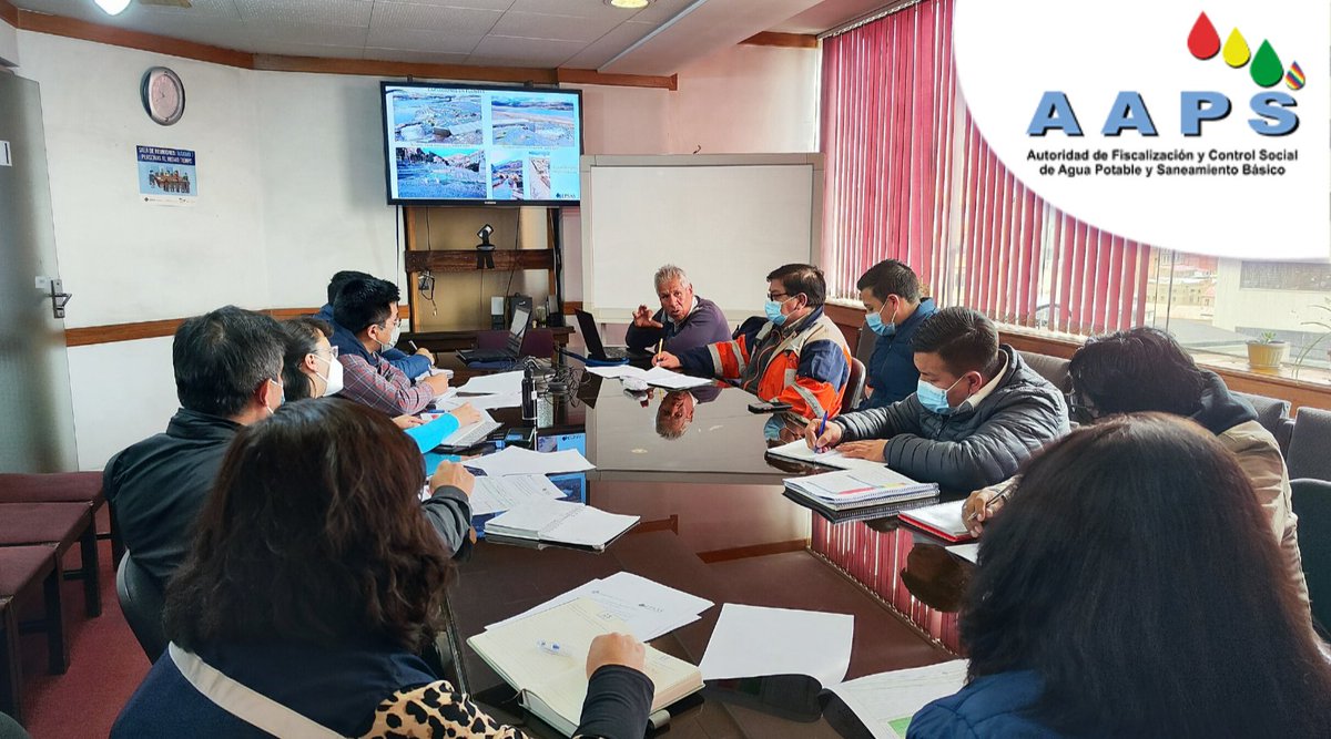 AAPSBolivia's tweet image. EMPRESA PÚBLICA SOCIAL DE AGUA Y SANEAMIENTO  S.A. #EPSAS S.A. PRESENTA A LA #AAPS SU PLAN DE CONTINGENCIA DE LA GESTIÓN 2023 EN EL MISMO SE ESTABLECIERON LAS MEDIDAS DE MITIGACIÓN QUE SE ESTÁN APLICANDO ANTE LA AUSENCIA DE LLUVIAS EN LA CIUDAD DE LA PAZ.