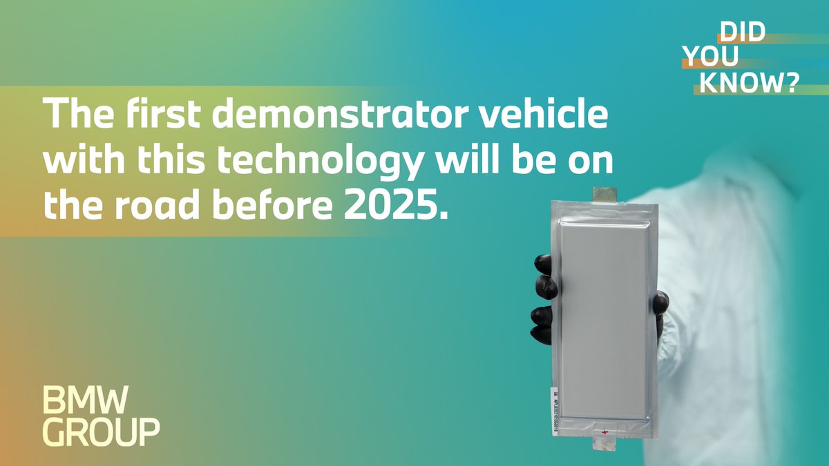 BMWGroup's tweet image. Future Battery Cell Technology 🔋

We&apos;re expanding our partnership with @SolidPowerInc and working on all-solid-state battery tech with significant potential for the future — improving energy density, range and sustainability.

Read more: b.mw/XB336p

#BMWGroup