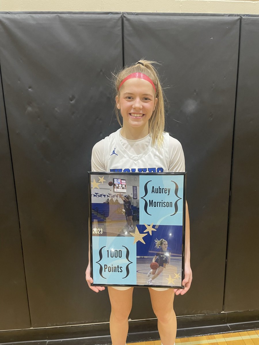 jmslyce's tweet photo. 1K points and only a sophomore! Very proud of my niece @AubreyM0rrison 

@AveryM2025 you’re up next! https://t.co/o9Fh5Lj2jK