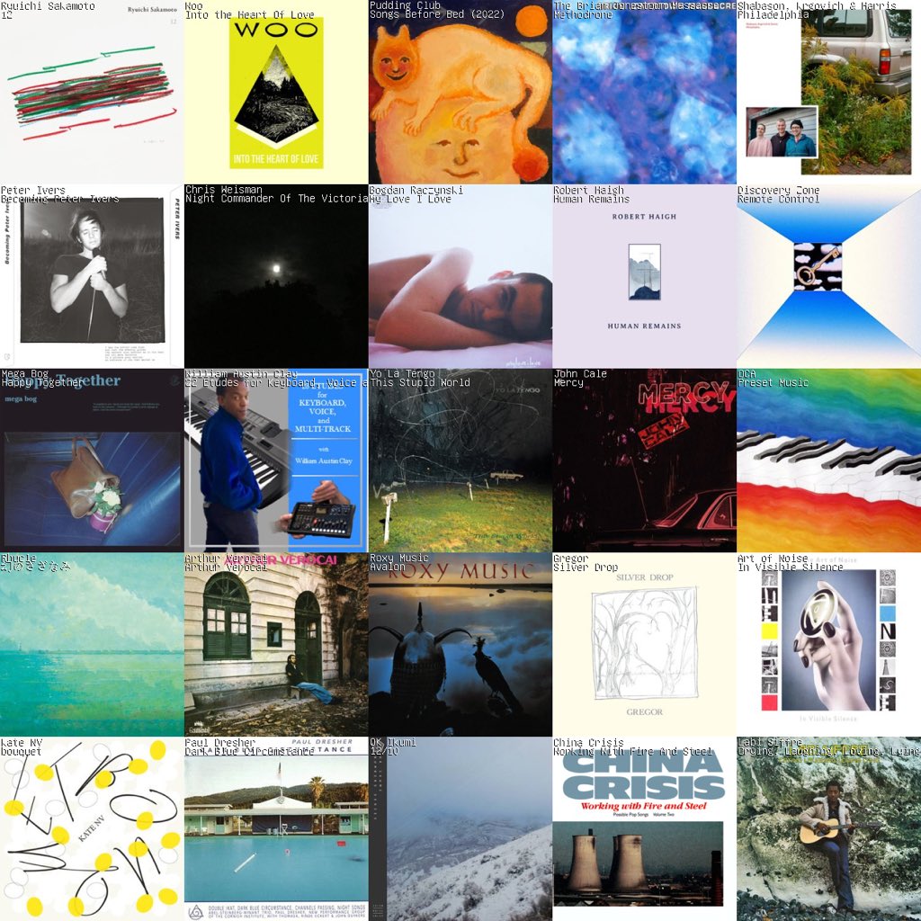 Happy Friday and happy belated birthday to Ryuichi Sakamoto 