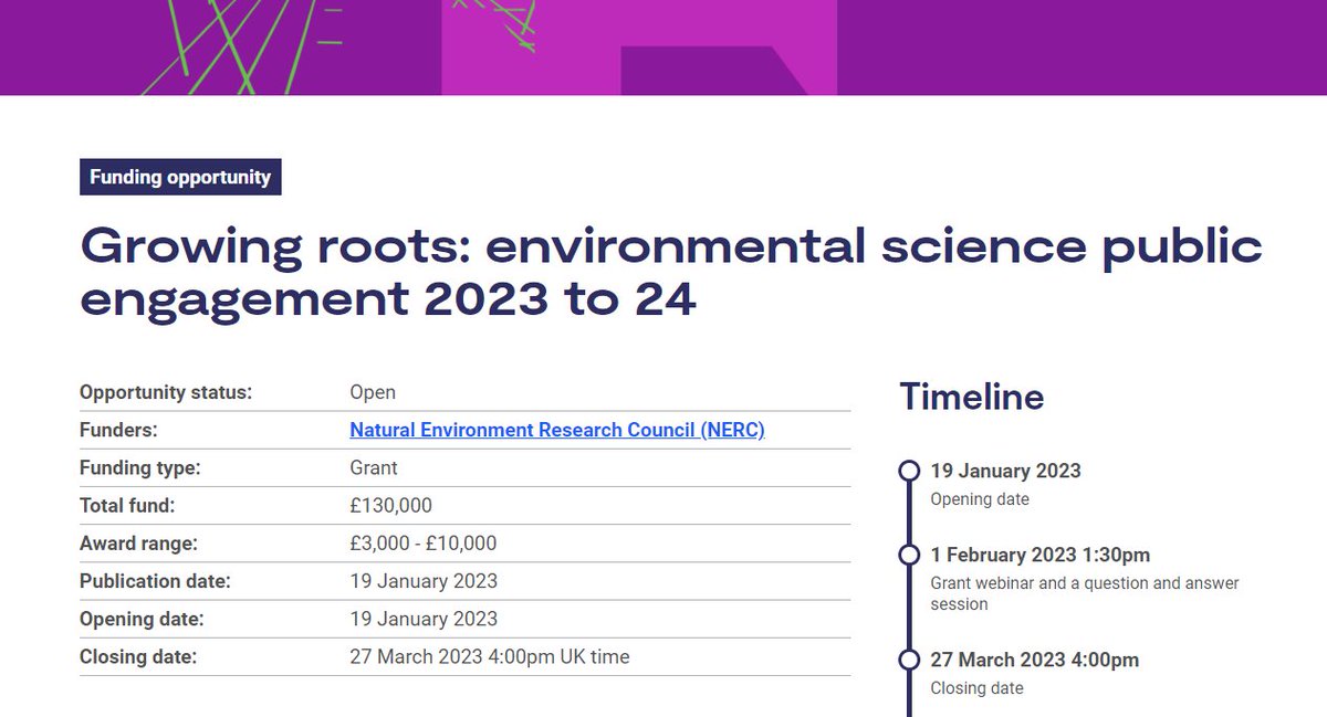 RozPidcock's tweet photo. There's💰here for NERC scientists to do public engagement. Includes scope for early career researchers to 'learn by doing' https://t.co/MYUxemKkJT https://t.co/GV66ume5xP