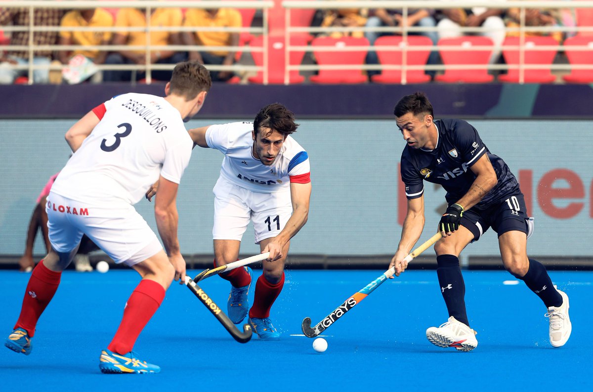 TheHockeyIndia's tweet photo. Here's a glimpse of a thrilling encounter between France and Argentina.
🇫🇷FRA 5-5 ARG🇦🇷
#IndiaKaGame #HWC2023 #StarsBecomeLegends #HockeyWorldCup #FRAvsARG @CMO_Odisha @sports_odisha @IndiaSports @Media_SAI @FF_Hockey @ArgFieldHockey https://t.co/TtU0yaJ9pR