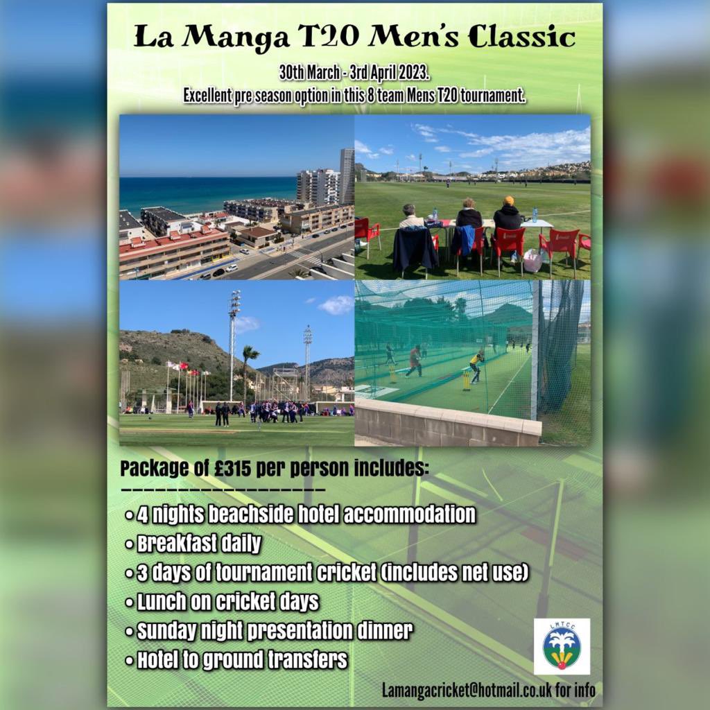 Pre season in Spain - come and join us !! 🇪🇸☀️🏏