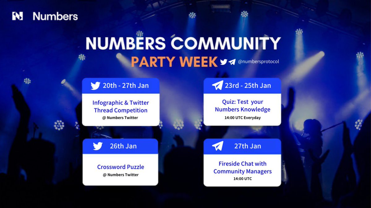 RvCh02568990's tweet photo. Hey $NUM fan's 😍
Get ready for an epic week of fun and excitement with the Numarmy Community Party! 🎉🎉
Mark your calendars and save the dates, because you won't want to miss a single moment of the non-stop party. 😎
#Num #Numary #NumArmy #1000x https://t.co/C7wNti2hLK