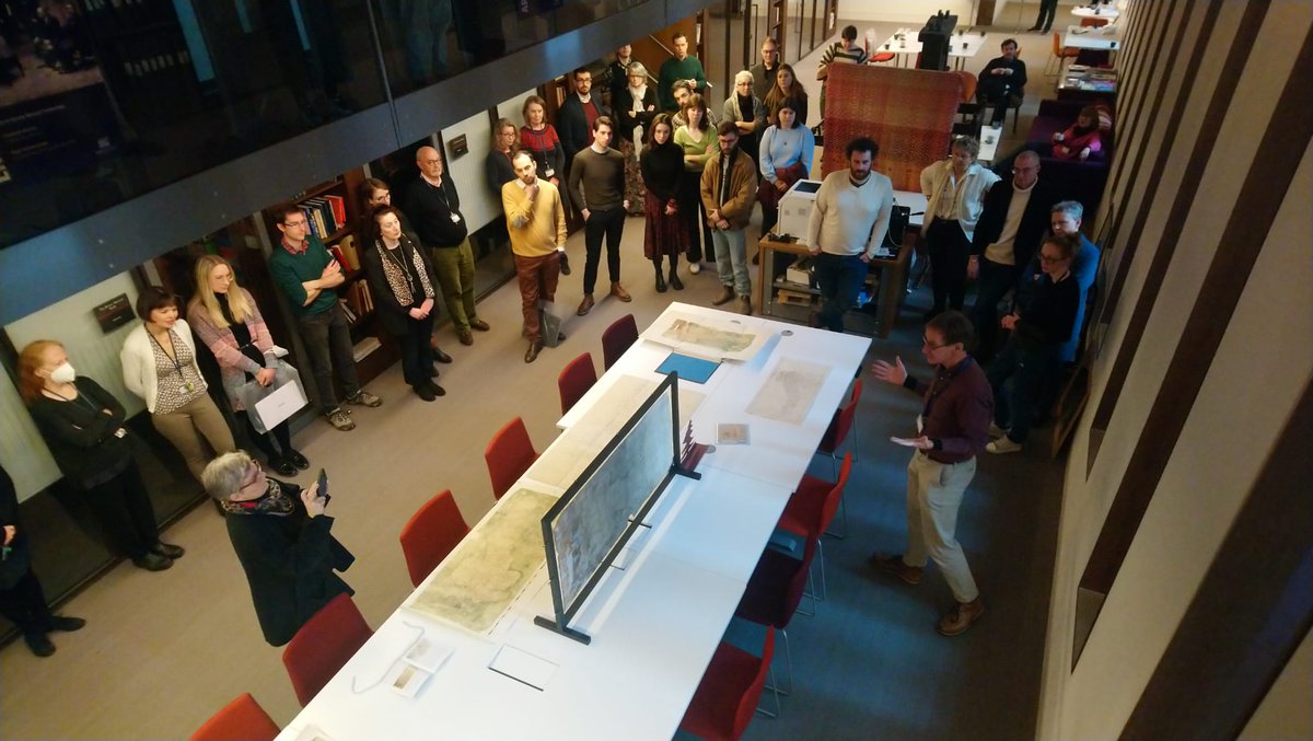 Great fun just now talking at @bodleianlibs Weston Coffee Morning showcasing the new @FactumArte / @ARCHiOx Gough Map 3-D facsimile. Some great questions from the audience. @LeverhulmeTrust @GoughMap @FactumFound @BillShannon19 @cartohype @ISHMAP1 @BodCons @jerrybrotton