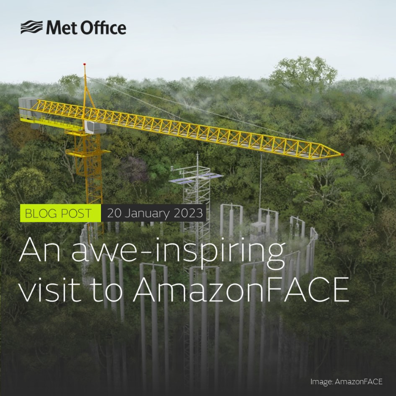 MetOfficeww's tweet photo. In a new blog post, Misha Khan shares details of her recent visit to the #AmazonFACE site in #Brazil
AmazonFACE is a real-world climate experiment to build understanding of the #Amazon rainforest’s response to environmental change
Read the blog 👇
@FCDOGovUK @ukinbrazil