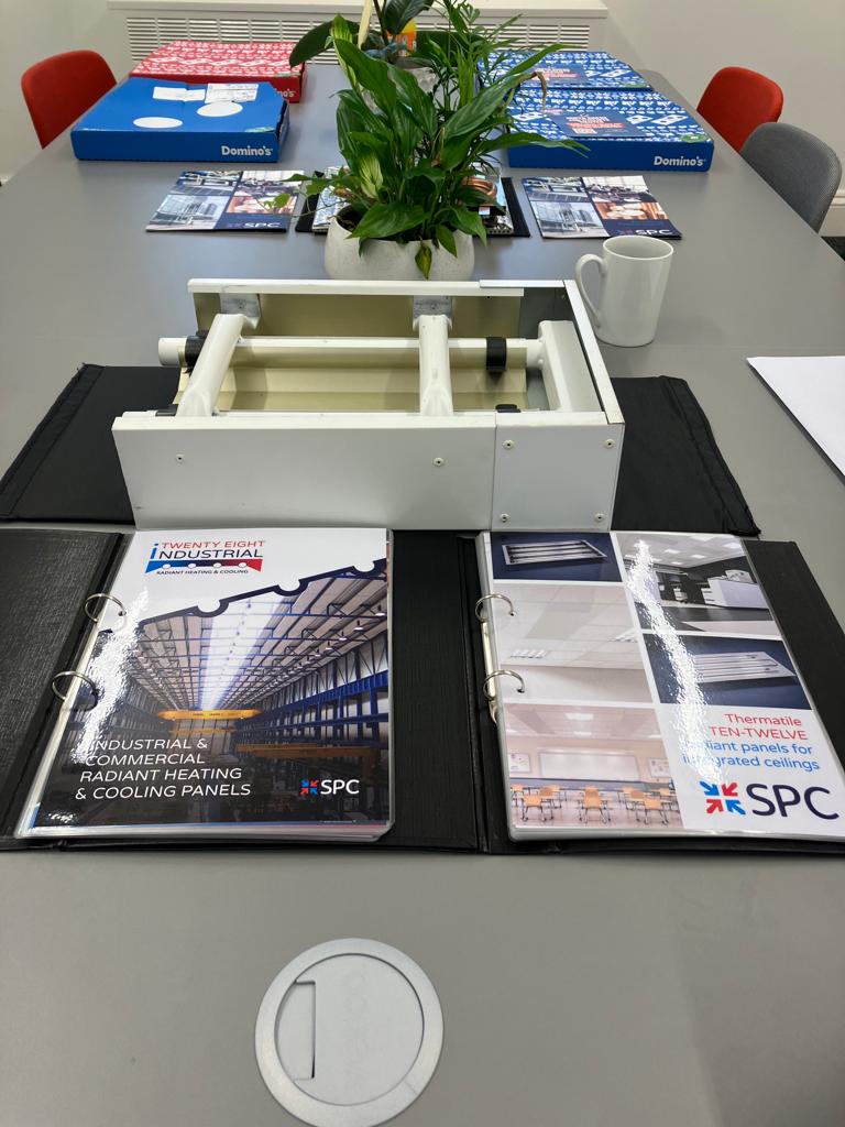 spchvac's tweet photo. A few snaps from a Radiant Heating & Cooling #CPD (CIBSE accredited) that was presented to E3 Consulting Engineers (Bristol) last week.
The lucky attendees were even treated to a few boxes of Domino's Pizza! 😋
#spchvac #radiantheating https://t.co/9E6P9cOQai