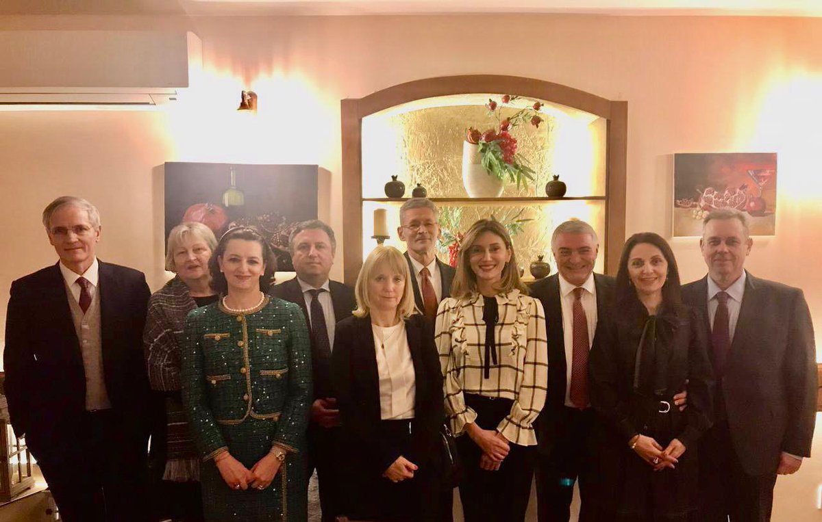 rakviashvilim's tweet photo. Special gratitude  to @AshotHovakimian for hosting my farewell dinner at the “Pomegranate” Armenian Restaurant together with dear friends&amp;colleagues. Thank your for excellent cooperation! https://t.co/25OsWRzd2e