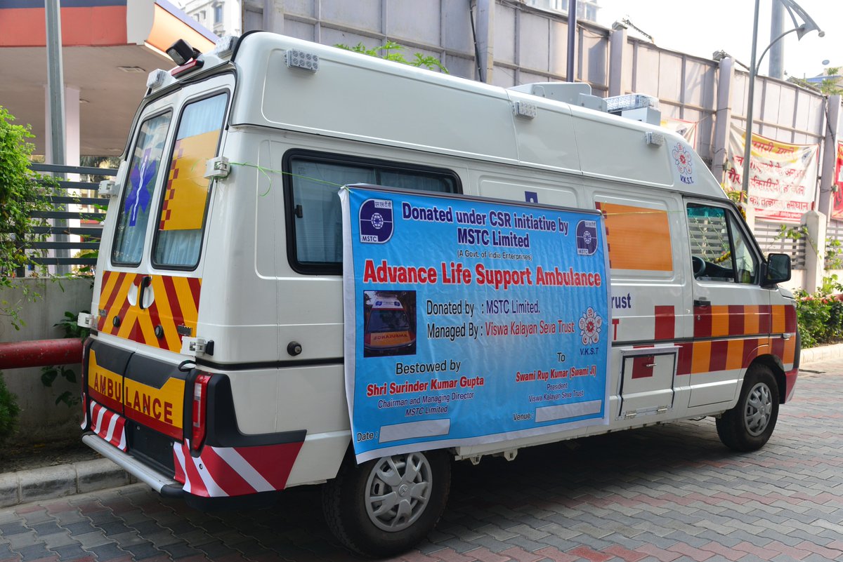mstcindia's tweet image. MSTC donated Advanced life support system Ambulance under CSR initiative to Viswa Kalyan Seva Trust ,Jharkhand.
@PibSteel @SteelMinIndia @JM_Scindia @Officejmscindia @fskulaste @FSKulasteOffice