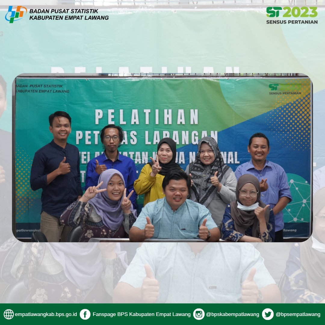 bpsempatlawang's tweet photo. PELATIHAN PETUGAS SAKERNAS FEBRUARI 2023

Halo #Sahabatdata
Kamis (19/1/2023), BPS Kabupaten Empat Lawang melaksanakan Pelatihan Petugas Survei Angkatan Kerja Nasional (SAKERNAS) Februari 2023 di Kantor BPS Kabupaten Empat Lawang. https://t.co/VtKK7f2SUc