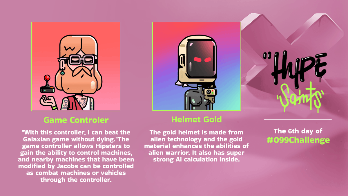 HypeSaintsNFT's tweet photo. Day 6️⃣ of #099challenge , the FP on @mooarofficial is 0.42e!

🎁Prizes for 10 best storytellers:
1 Mooar monthly membership &amp; 1 Gold HypeGear 

🪙1 FP prize for trait holders raffle

Quote tweet &amp; expand the following traits, show time! 🔥

Raffle page👇
https://t.co/M9WJpyxUIL https://t.co/K2pqaE8C6p