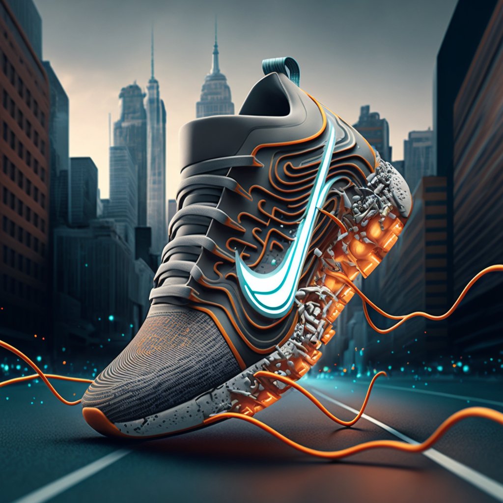 Captain__Levi_'s tweet photo. Art of Keywords. @Nike @NikeService
Put in fine lines and the results came out pretty well from Midjourney AI 😆 @midjourney_ai https://t.co/QqO69no3X1