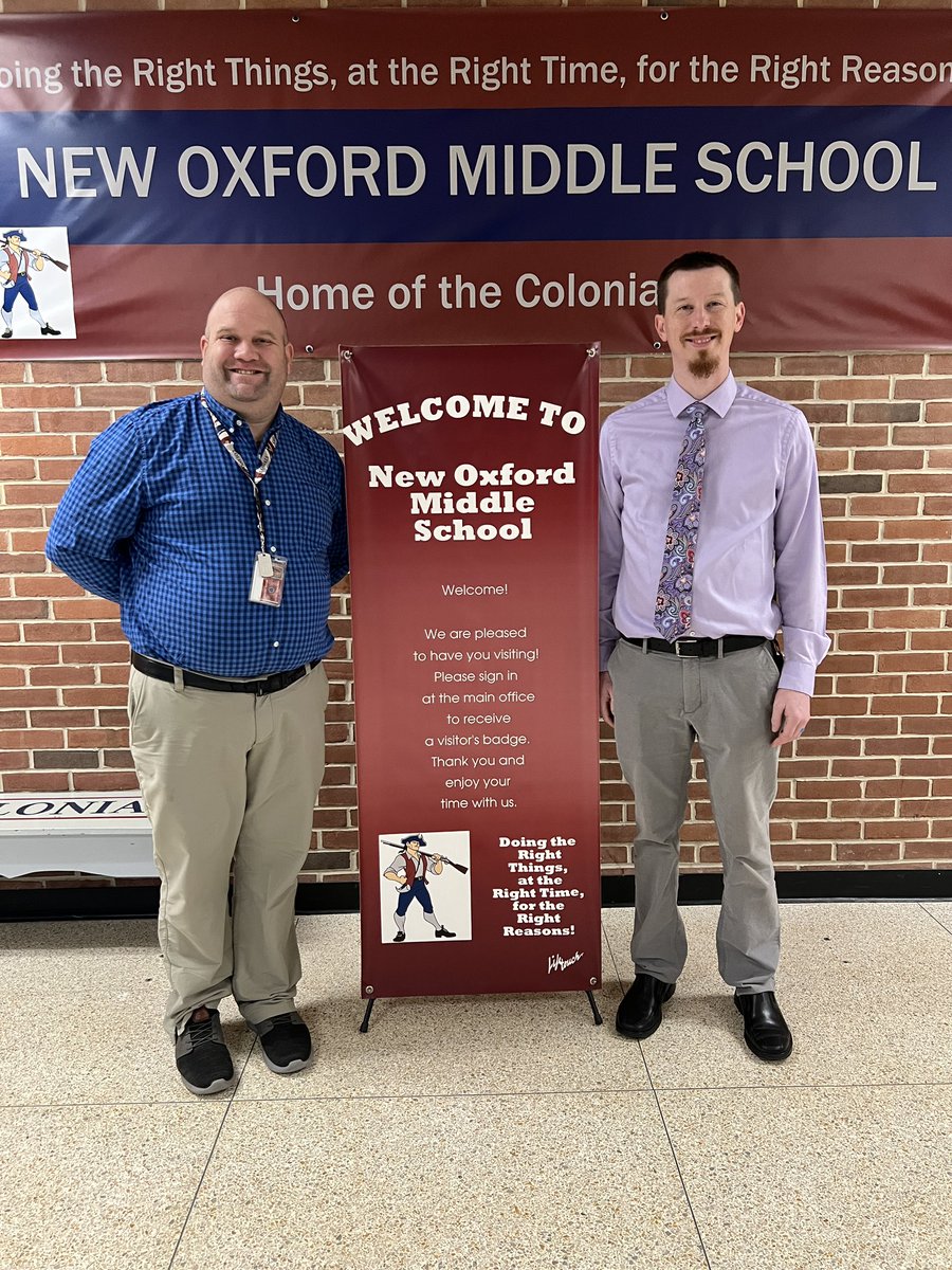 NOMS would like to formally welcome new assistant principal Dr. Garry Himes (left) and new principal, Mr. Josh Schaffer (right) to the NOMS team! We are excited for you to get started and for you to begin developing relationships at NOMS!
