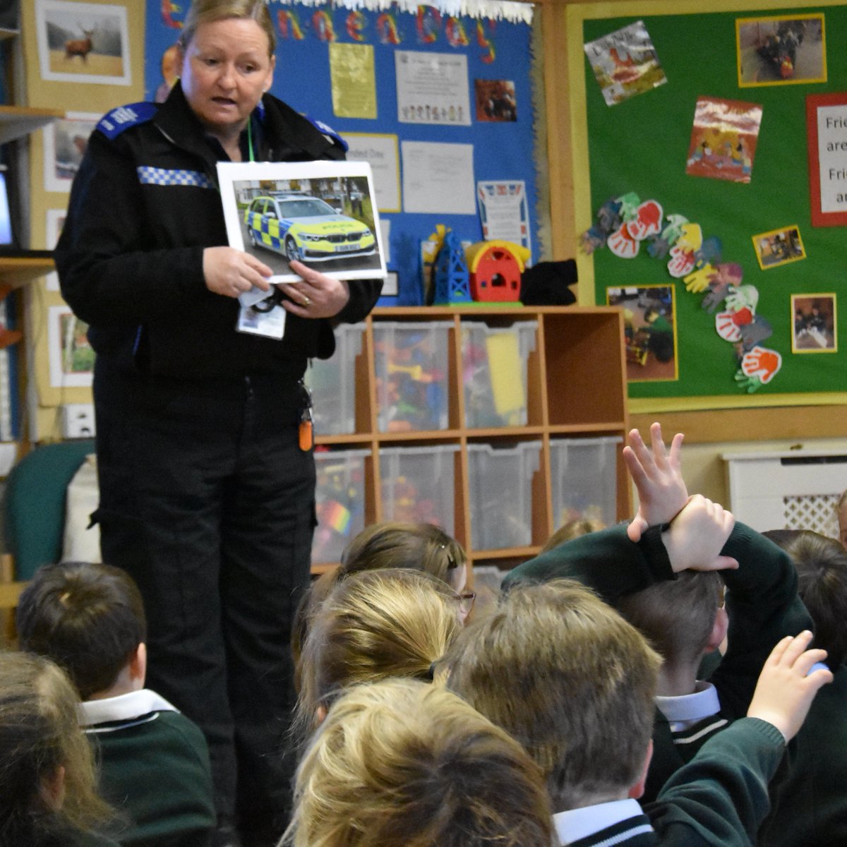 Y1Y2ManorPrep's tweet photo. Today we were visited by PCSO Haynes to tell us the story of PC Ben and how he helps people in his community. The children were fascinated by the talk and asked lots of interesting questions.
@ThamesVP #PCBen #PCSOHaynes #ManorPrep #StayingSafe #School #Year1 #Year2 @manorprep https://t.co/zSaQiE6mCS