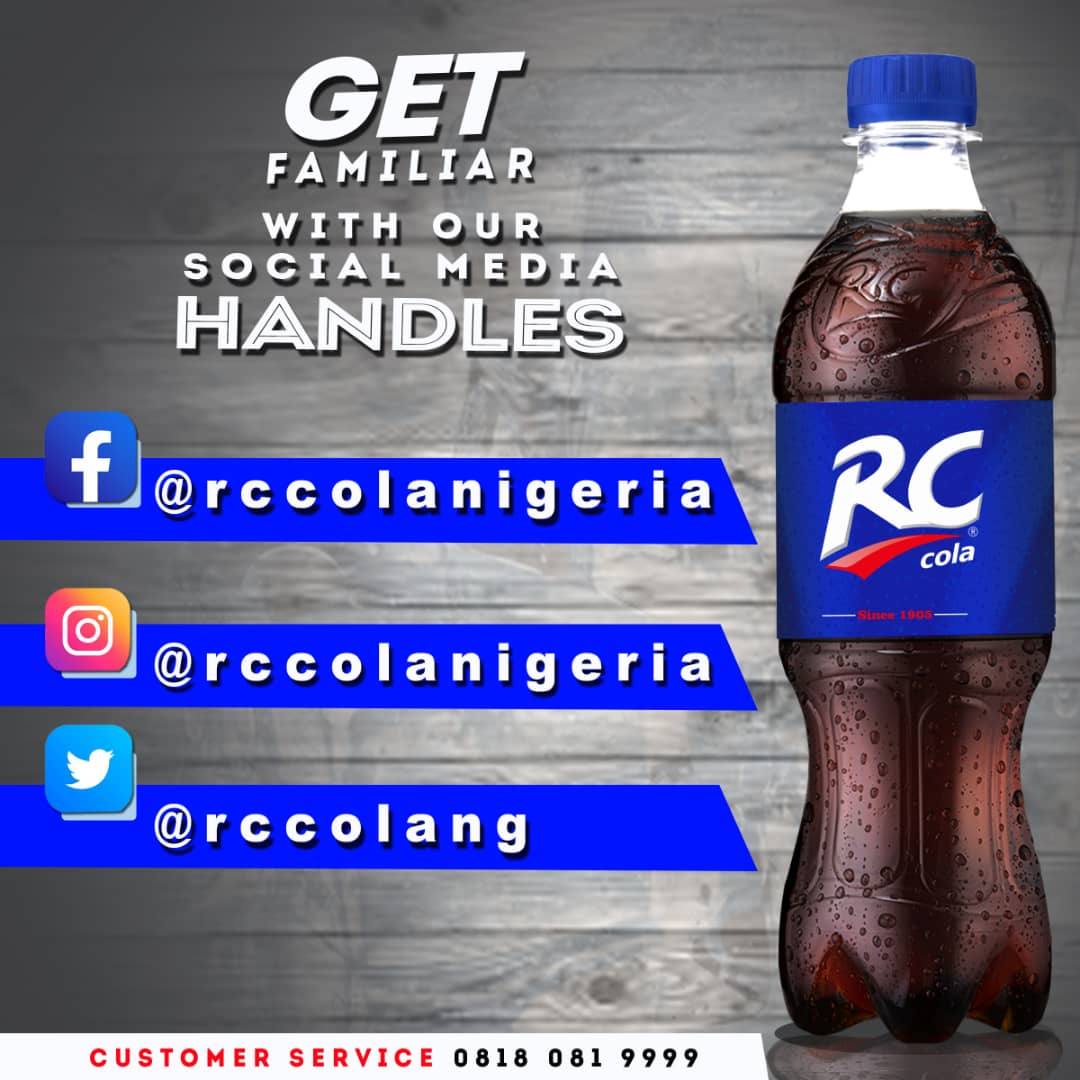 rccolang's tweet photo. #followus on all our social media handles. #RCColaNg #RCCola #RCColaNigeria #DrinkRCCola #DrinkRCQ #GreatTaste #Since1905 #TGIF https://t.co/OO7PKvY6qK