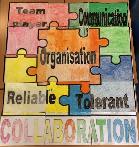 HalifaxPrimary's tweet photo. Amazing effort across the school with all classes completing a jigsaw piece about the key skills for collaboration! https://t.co/ar7eA1b8Pg
