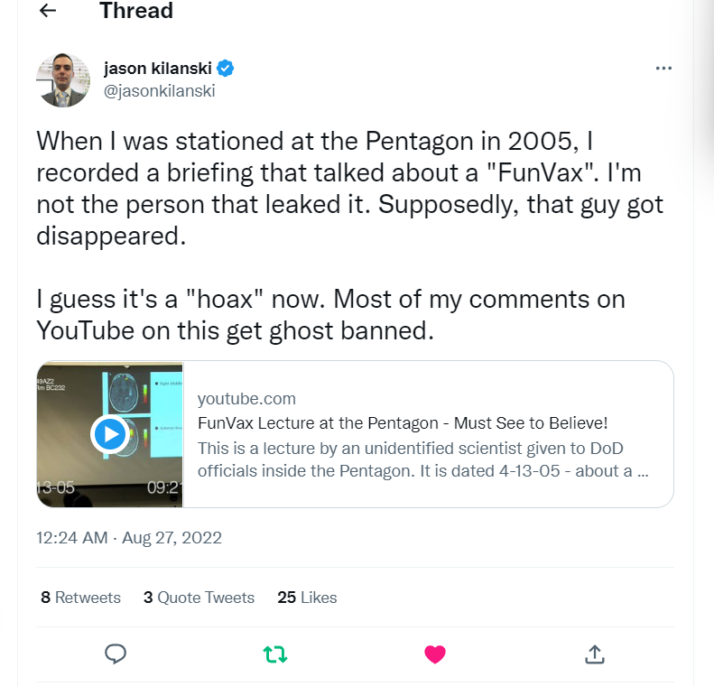 duncan_shona's tweet photo. @TruthSeeker____ Then about four years ago there were a flurry of Fake News articles saying #FunVax was a hoax! I didn't believe it though, because I'm a little bit strange(?) Then I met @jasonkilanski and he told me he filmed it. So here we are. https://t.co/WUSwolZ2CZ