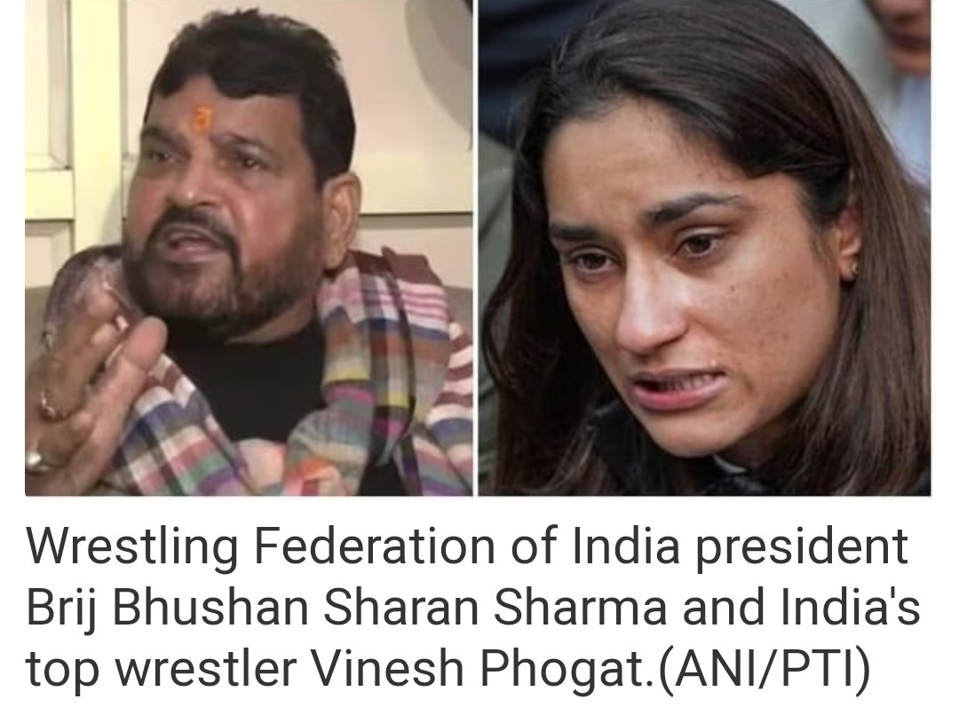 पहलवान बेटी की आंखों में आसूं हैं। 
देश के पहलवान धरने पर क्यों हैं ?

गोंडे पर बुलडोजर कब चलेगा योगी जी ?

#BoycottWFIPresident
#WrestlersProtest