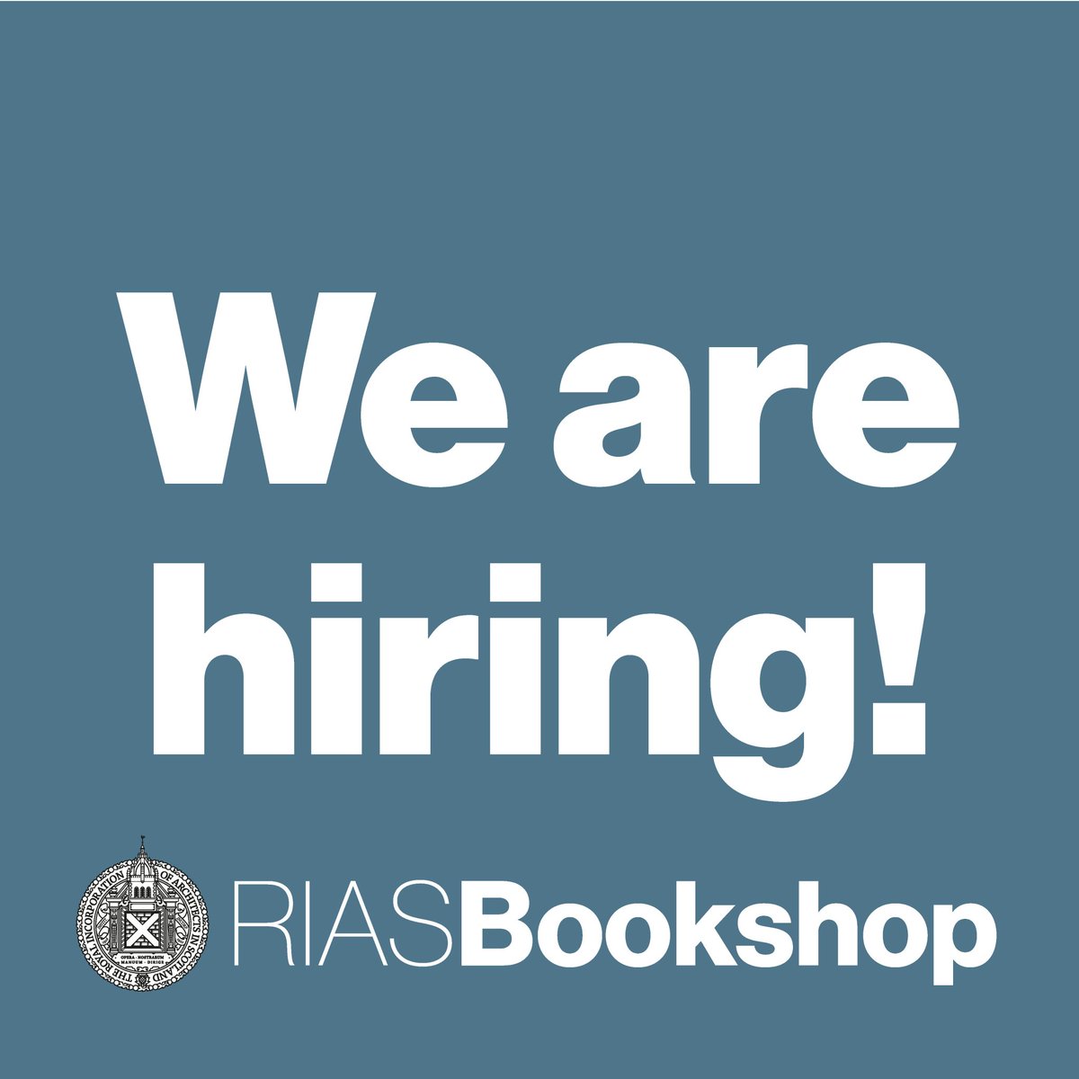 BookshopRIAS's tweet photo. WE ARE HIRING - RIAS Bookshop Manager! Deadline 3rd Feb 🙌📚

Please share this information to anyone that might be interested in joining our brilliant RIAS team in the Bookshop!

All details here: https://t.co/HxOQJaHYMD https://t.co/jf6RE9AqP9